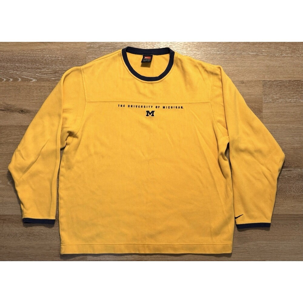 Nike Y2K Sweater University Of Michigan Vintage Crewneck Sweatshirt Size M